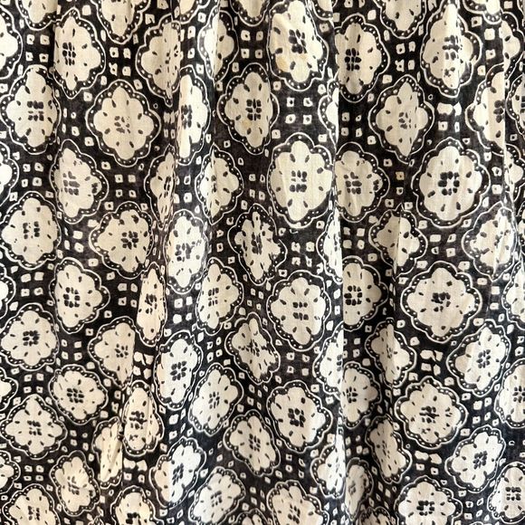 VINCE Dress Womens 6 Floral Print Knee Length Sundress Sleeveless Black - Picture 5 of 16